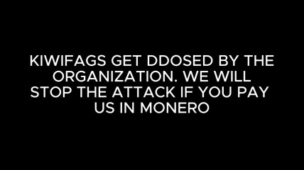 The Organization is cqming, Kiwi Farm.